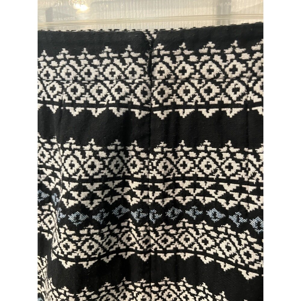 Ann Taylor LOFT womens pencil skirt sz 4 southwest tweed career faux wrap mini - Picture 5 of 9